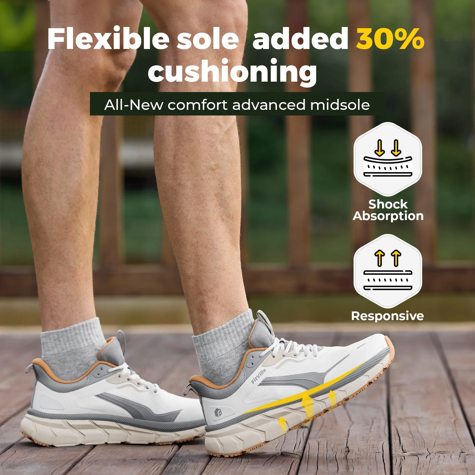 أحذية رياضية رجالية من FitVill - مراجعة Wide Toe Box Running Sneakers وسعره