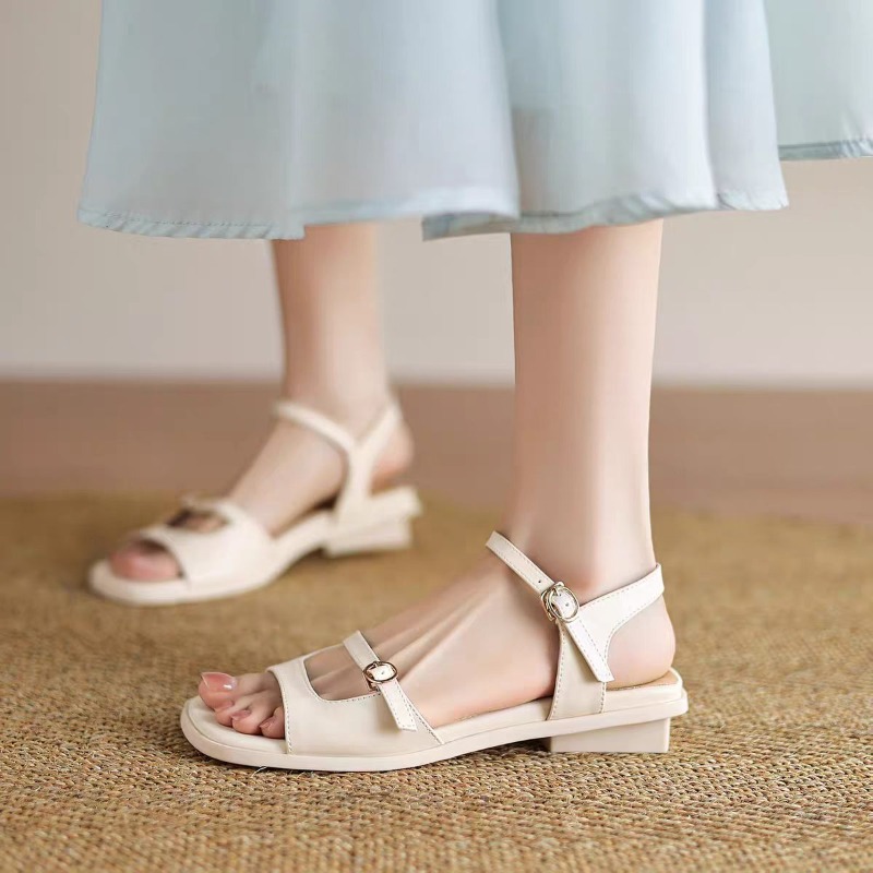 صنادل نسائية فرنسية عصرية متعد - مراجعة Sandals وسعره